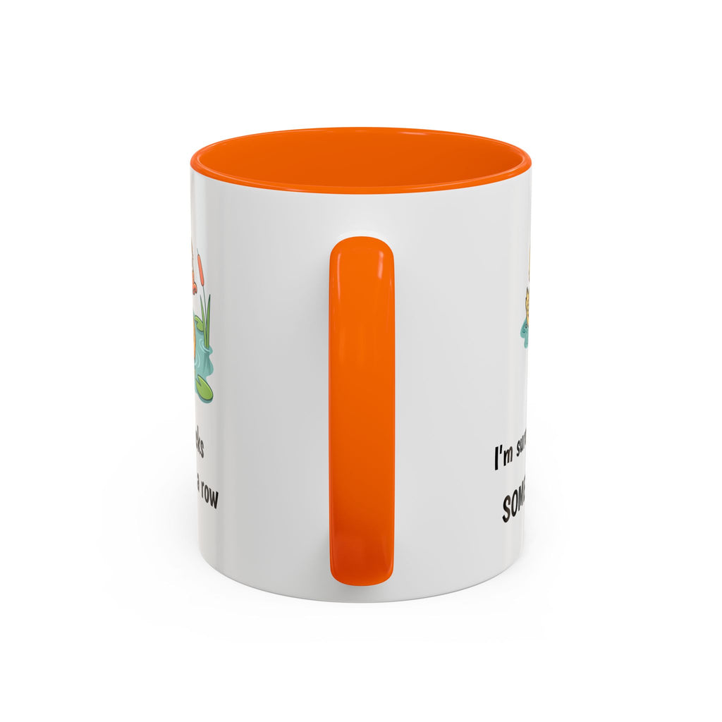 Funny Duck Mug — "My ducks aren't in a row" Accent Coffee Cup (11/15oz)