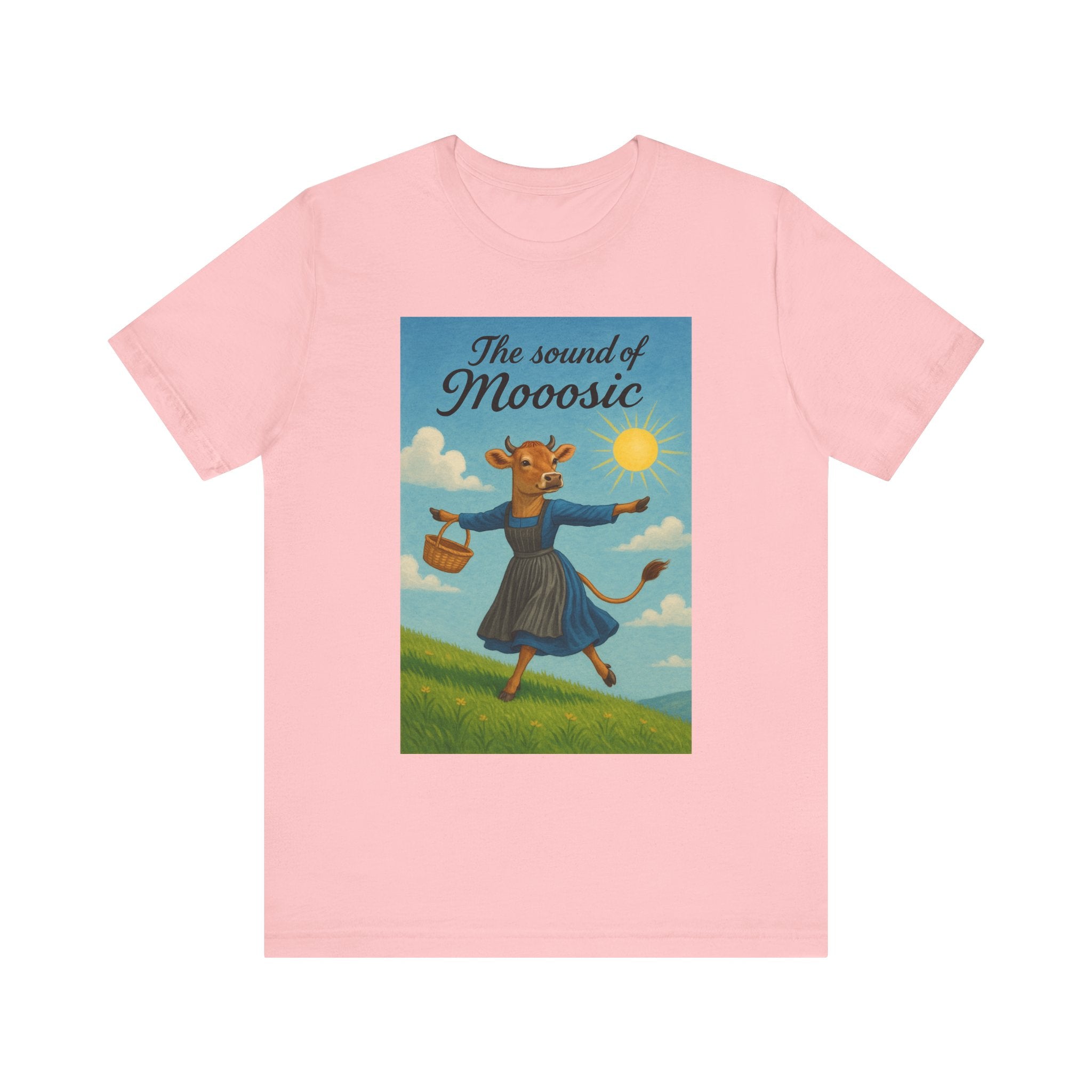 The Sound of Mooosic Tee — Funny Cow Musical Graphic T-Shirt