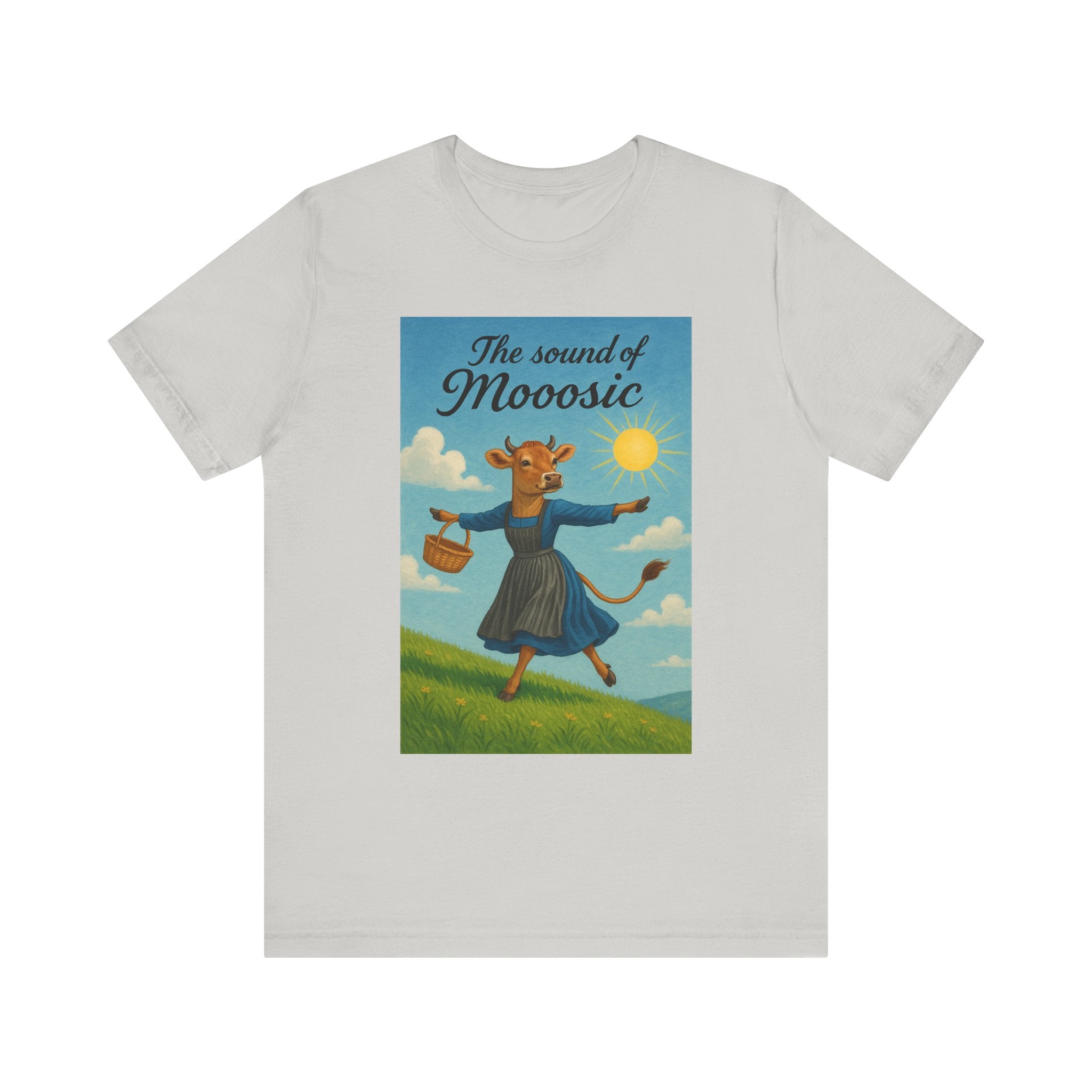 The Sound of Mooosic Tee — Funny Cow Musical Graphic T-Shirt