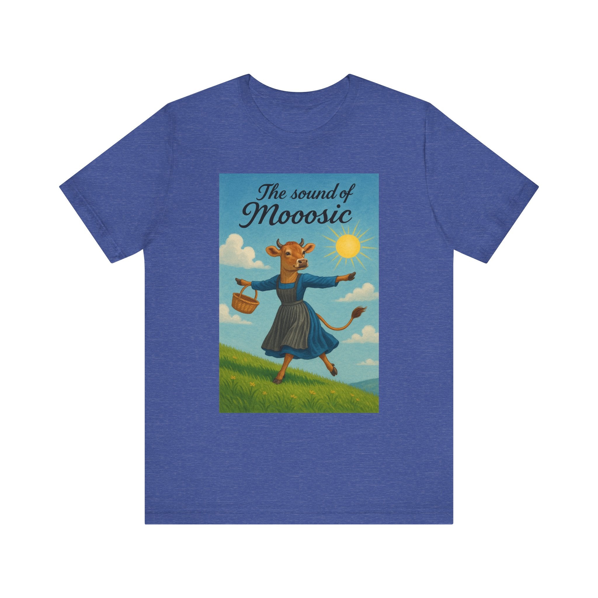 The Sound of Mooosic Tee — Funny Cow Musical Graphic T-Shirt
