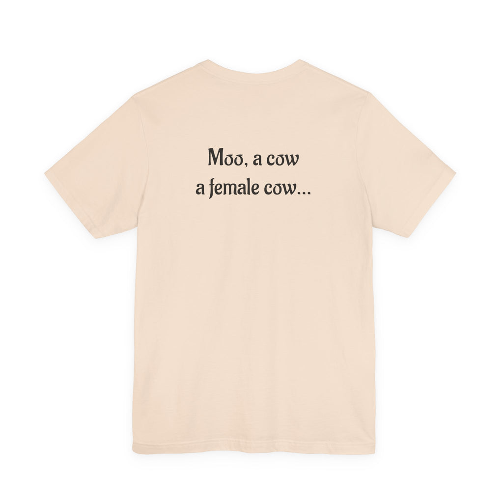 The Sound of Mooosic Tee — Funny Cow Musical Graphic T-Shirt