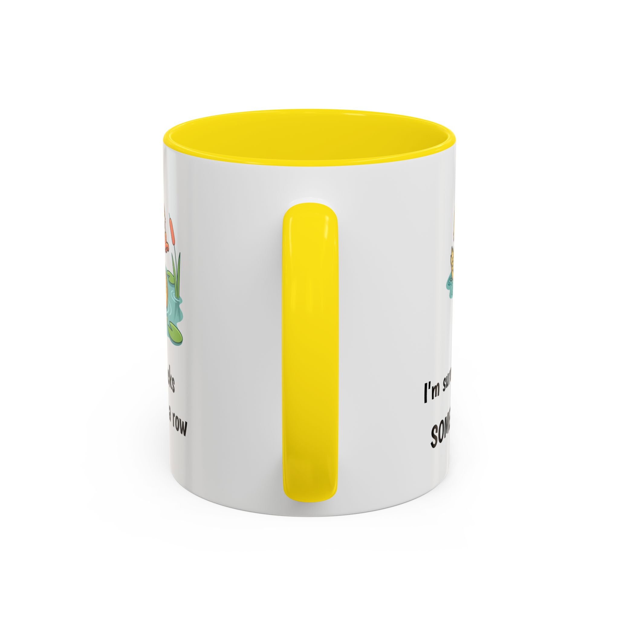 Funny Duck Mug — "My ducks aren't in a row" Accent Coffee Cup (11/15oz)