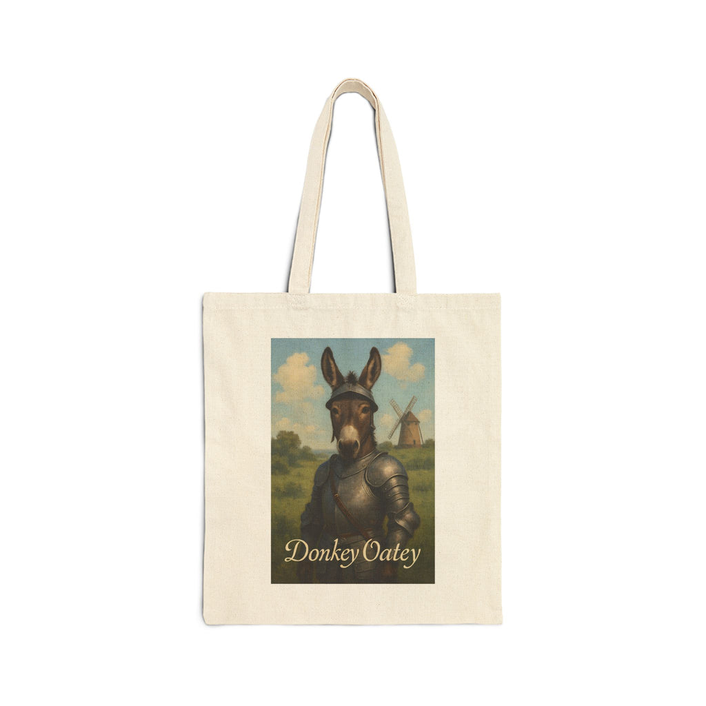 Donkey Oatey Parody Cotton Canvas Tote Bag