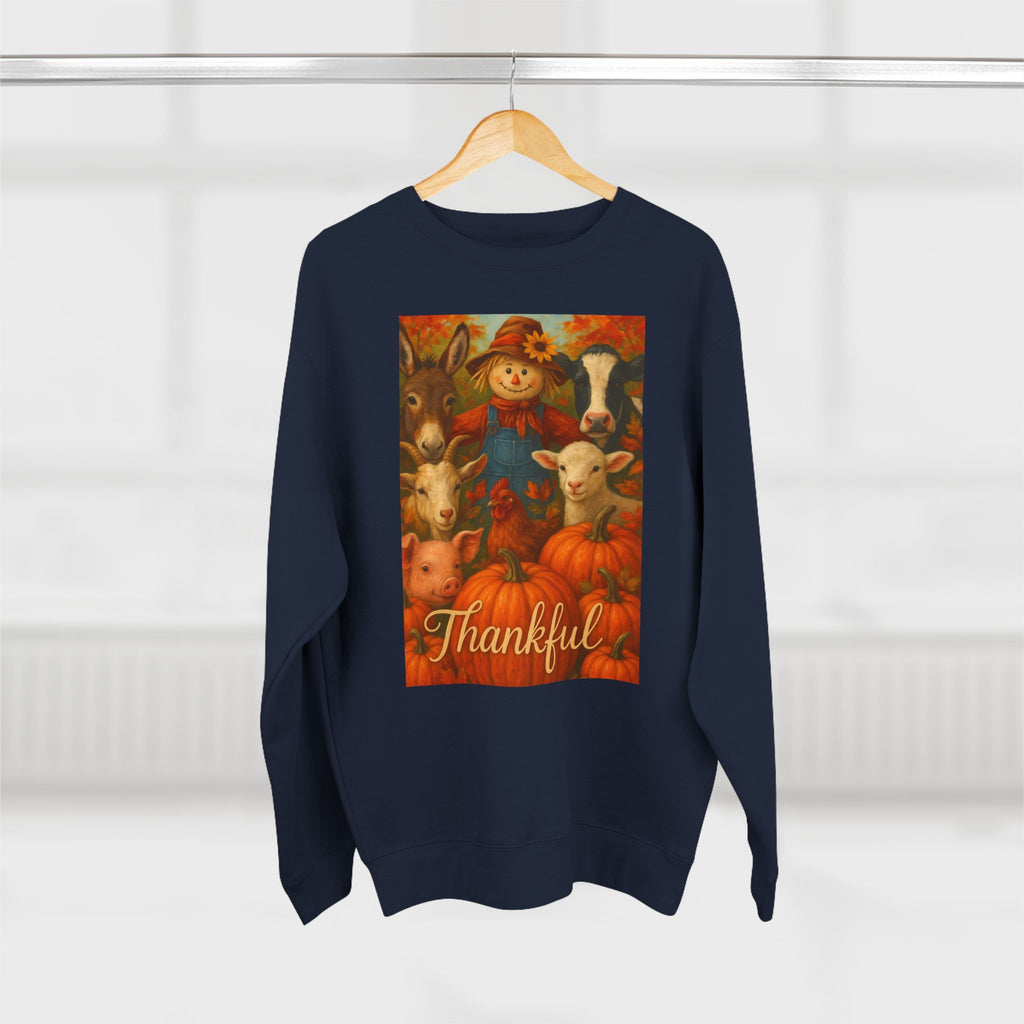 "Thankful" Fall Farm Life Unisex Crewneck Sweatshirt