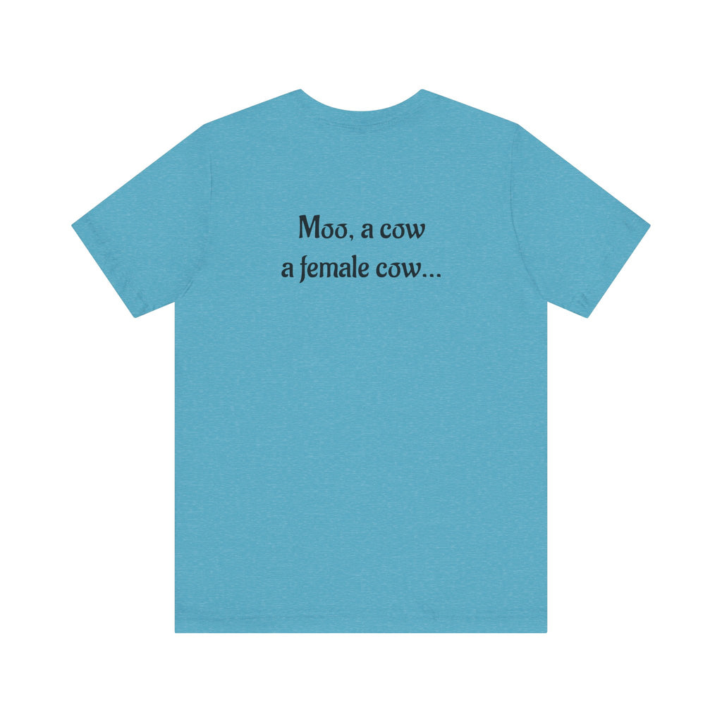 The Sound of Mooosic Tee — Funny Cow Musical Graphic T-Shirt
