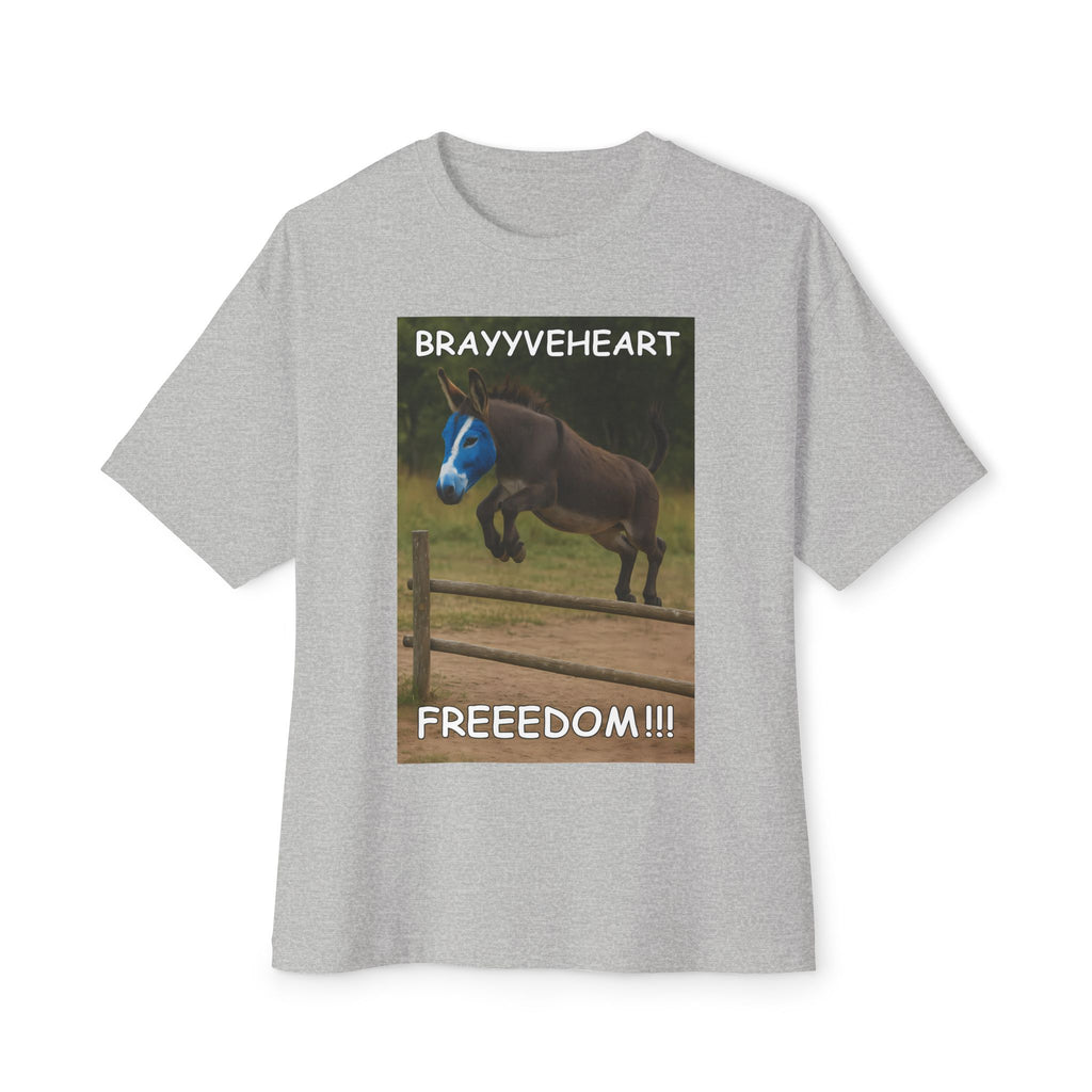 Brayyveheart Donkey Parody Unisex Oversized Boxy Tee