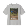 Brayyveheart Donkey Parody Unisex Oversized Boxy Tee