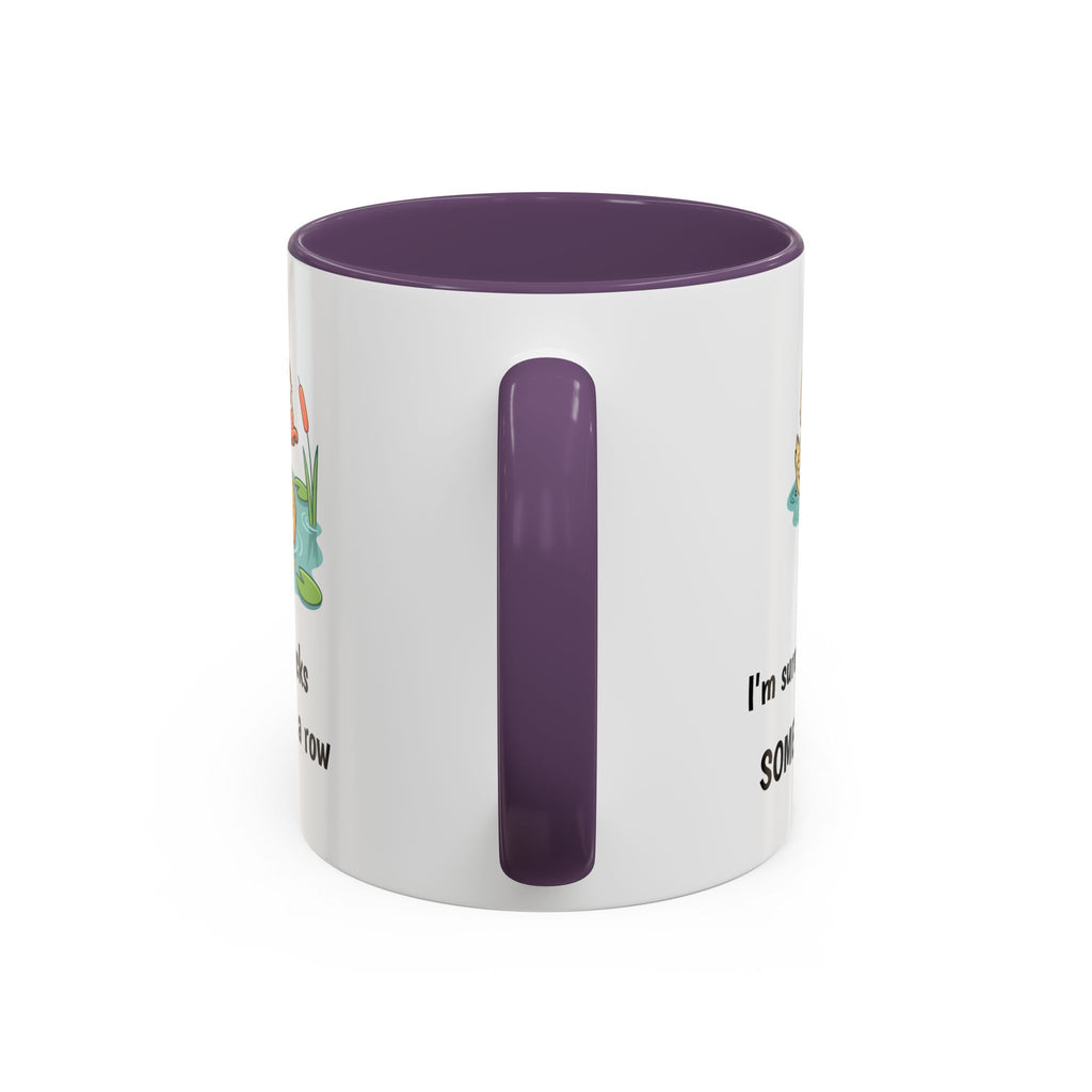 Funny Duck Mug — "My ducks aren't in a row" Accent Coffee Cup (11/15oz)