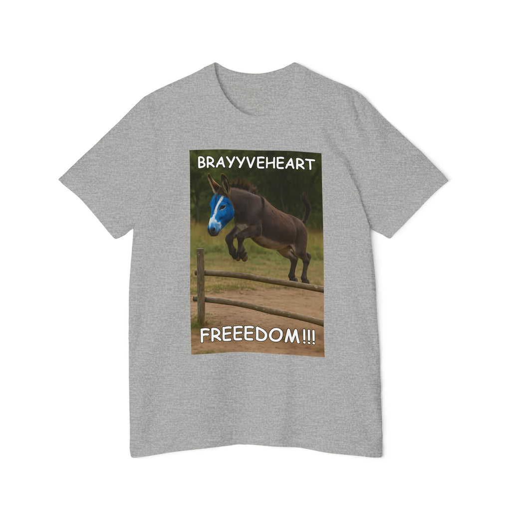 Brayyveheart Parody Donkey Unisex Short-Sleeve Jersey T-Shirt