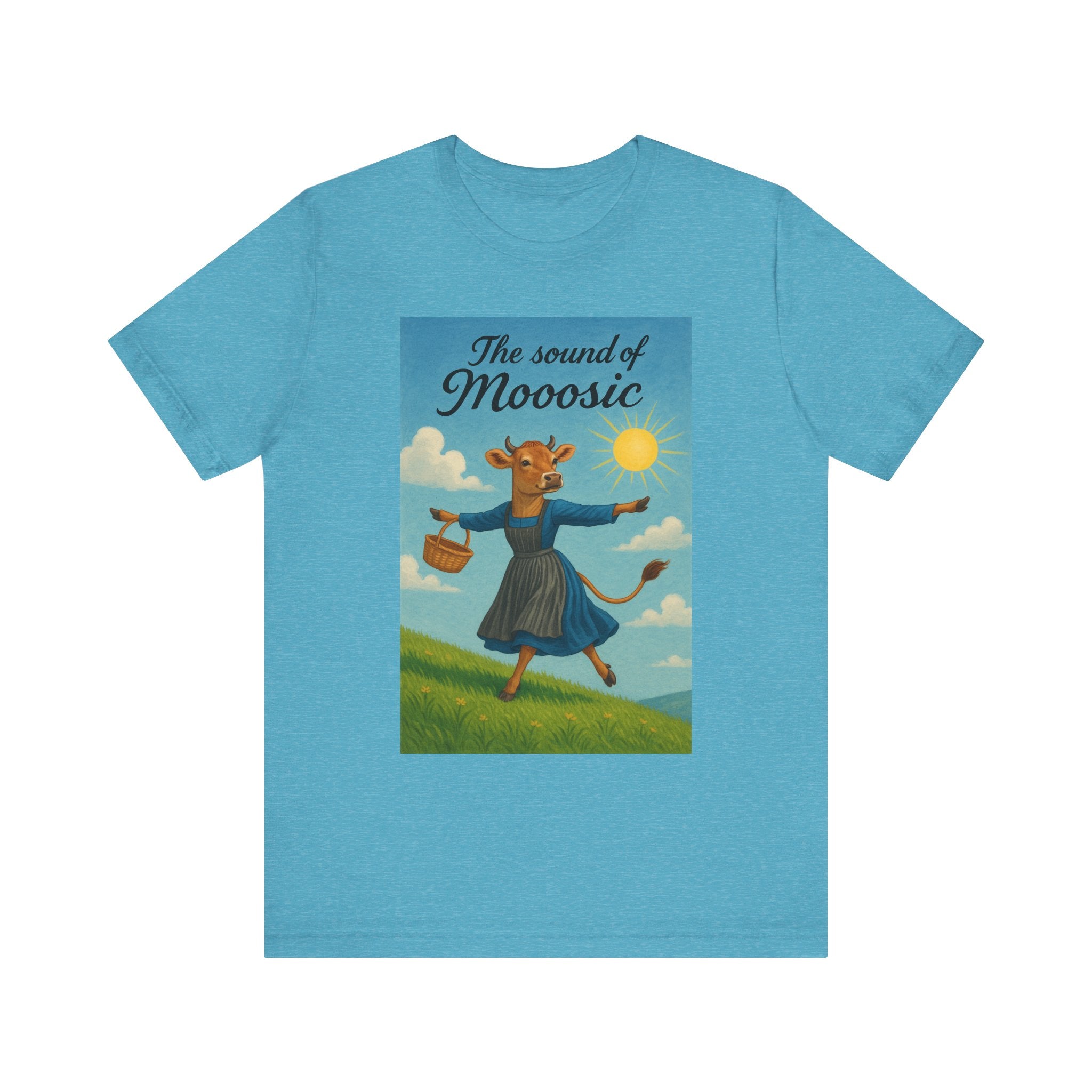 The Sound of Mooosic Tee — Funny Cow Musical Graphic T-Shirt