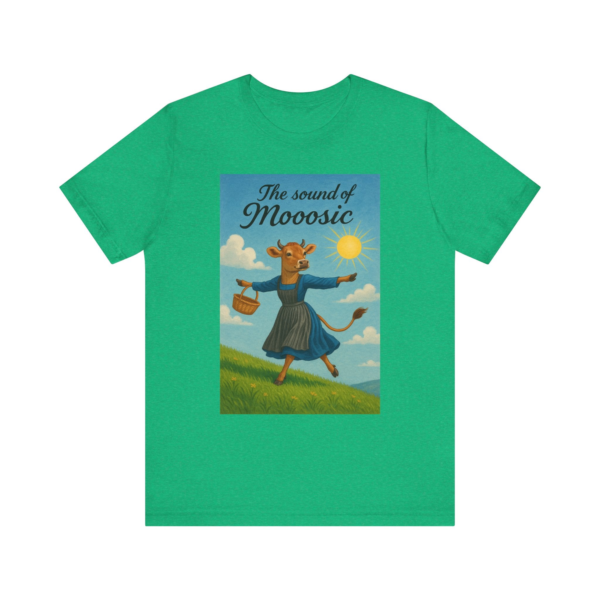 The Sound of Mooosic Tee — Funny Cow Musical Graphic T-Shirt