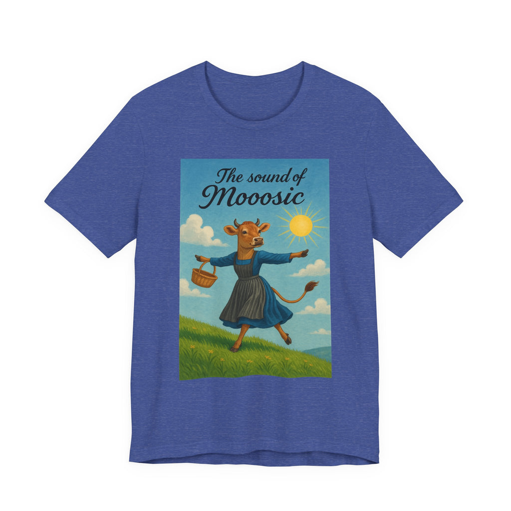 The Sound of Mooosic Tee — Funny Cow Musical Graphic T-Shirt