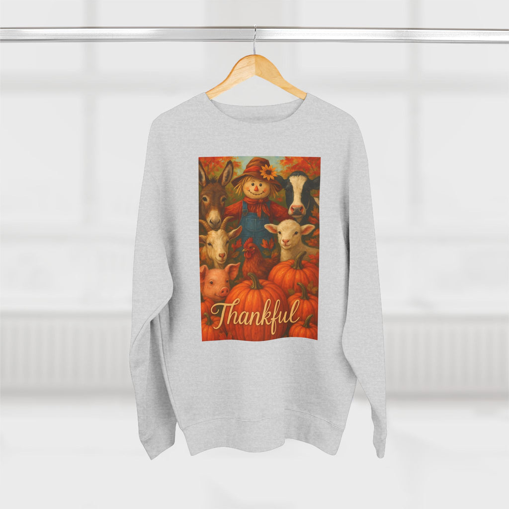 "Thankful" Fall Farm Life Unisex Crewneck Sweatshirt