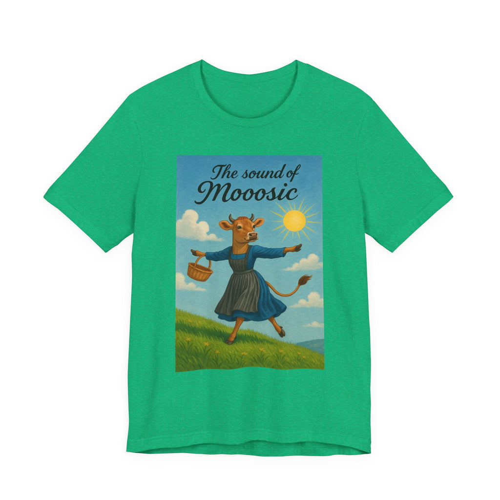 The Sound of Mooosic Tee — Funny Cow Musical Graphic T-Shirt