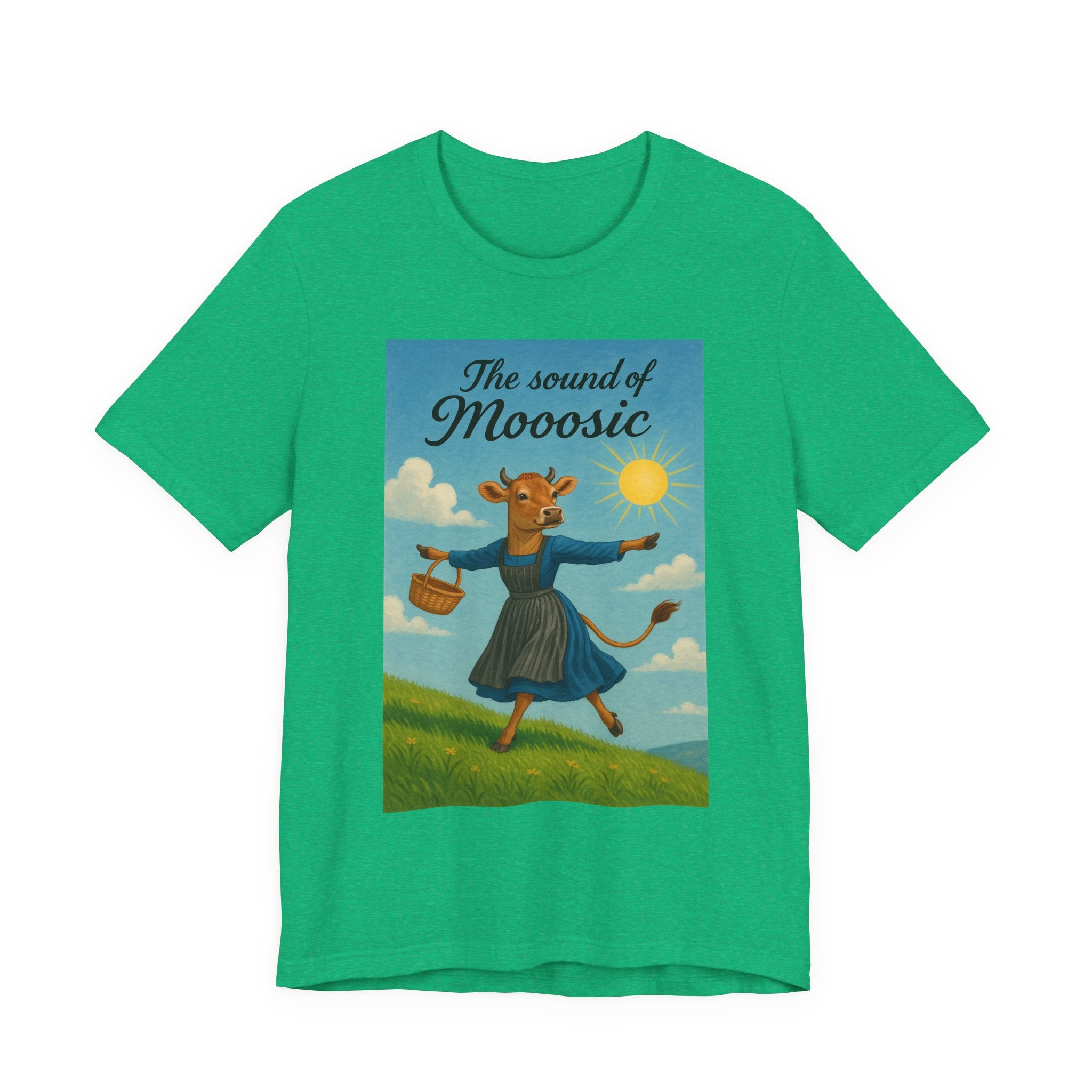 The Sound of Mooosic Tee — Funny Cow Musical Graphic T-Shirt