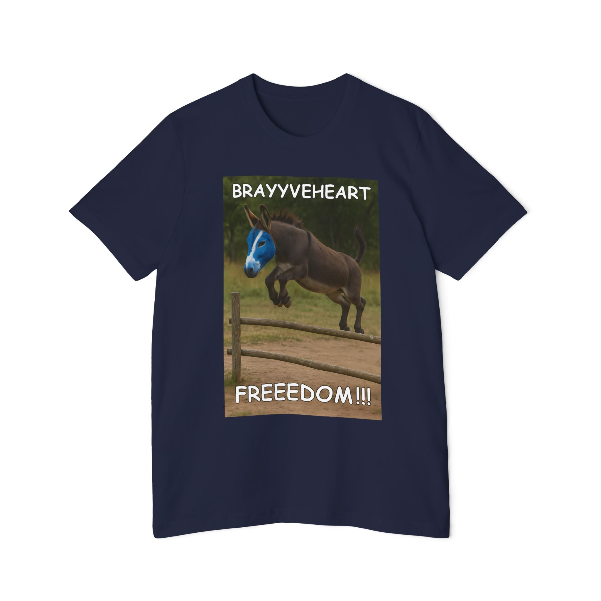 Brayyveheart Parody Donkey Unisex Short-Sleeve Jersey T-Shirt