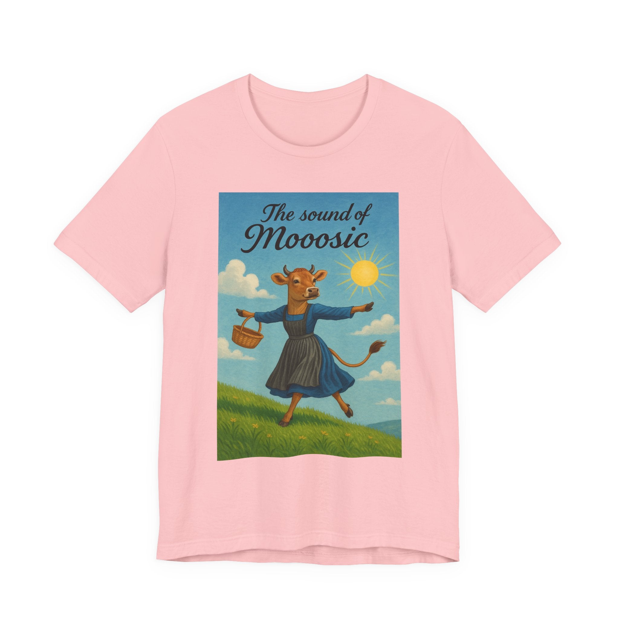 The Sound of Mooosic Tee — Funny Cow Musical Graphic T-Shirt