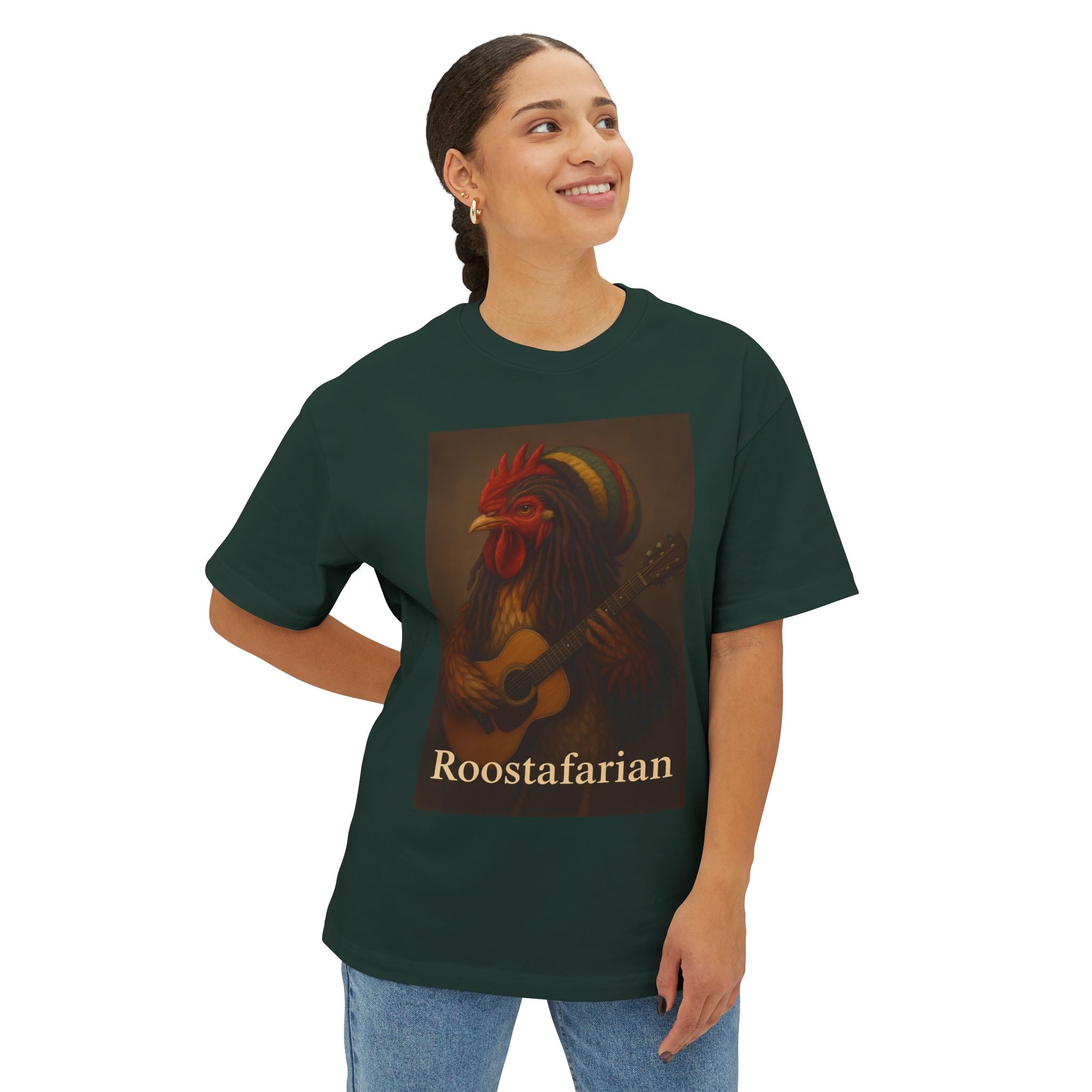 Roostafarian Rooster Shirt – It’s All About the Vibe Farm Tee