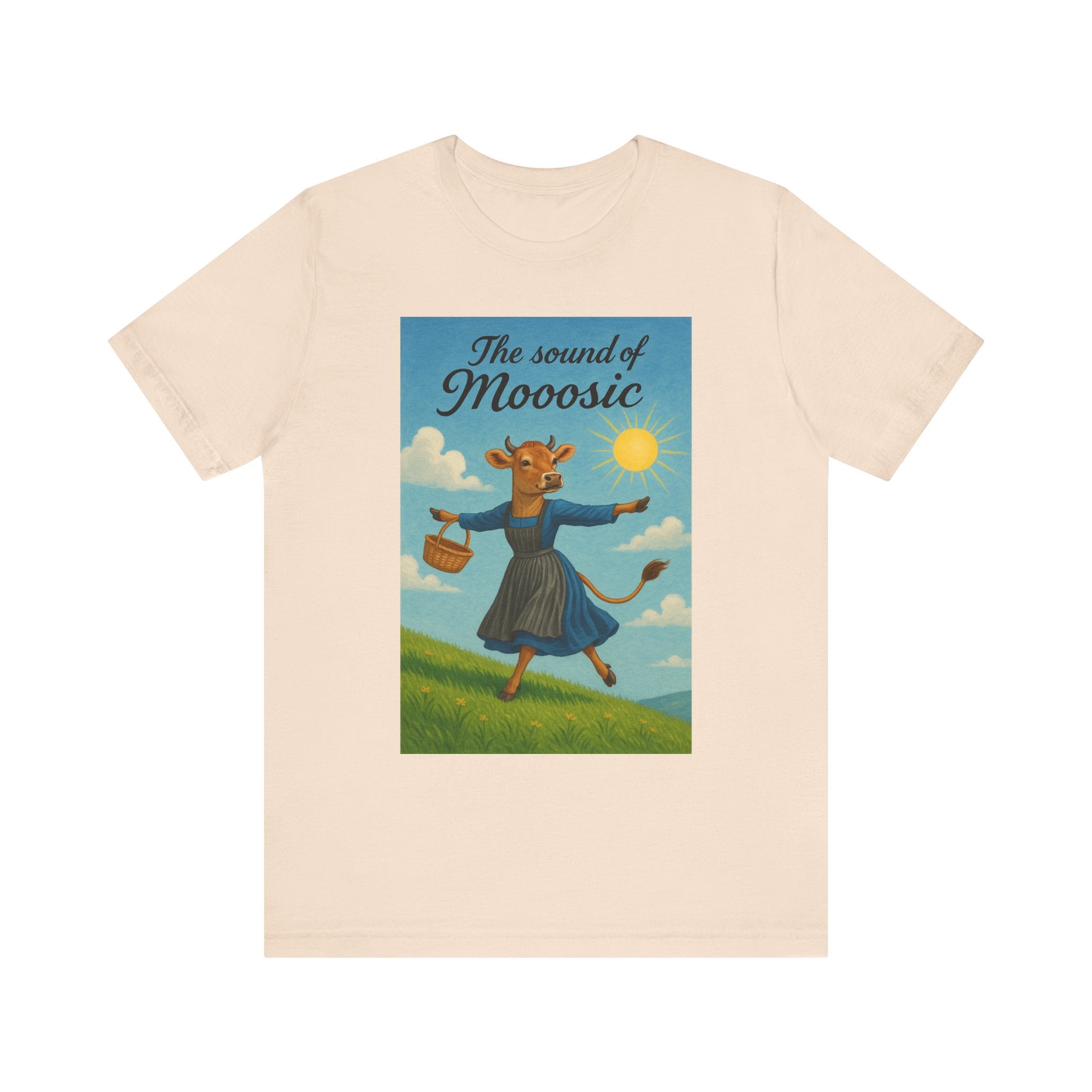 The Sound of Mooosic Tee — Funny Cow Musical Graphic T-Shirt